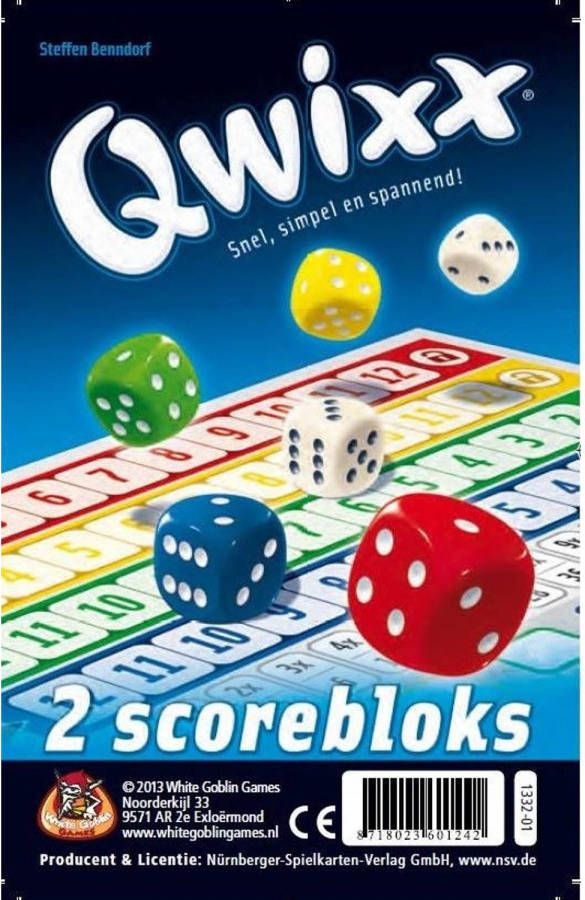 White Goblin Games dobbelspel Qwixx Blocks 8+