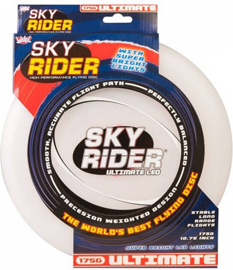 Wicked frisbee Sky Rider led 27 3 cm wit