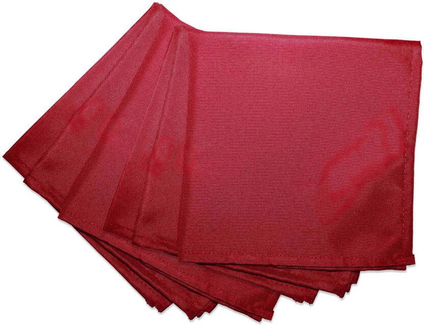 Wicotex -Servetten polyester 40x40cm rood 6 stuks