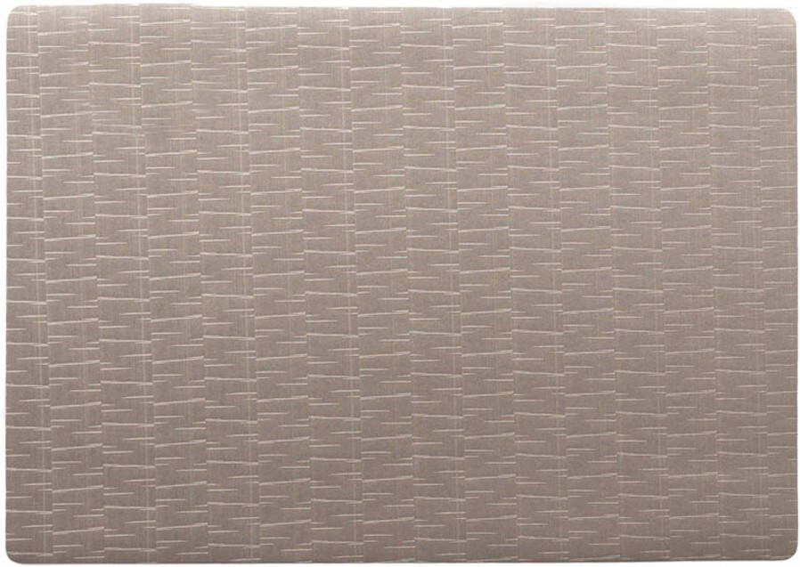 Wicotex Stevige luxe Tafel placemats Jaspe taupe 30 x 43 cm Placemats