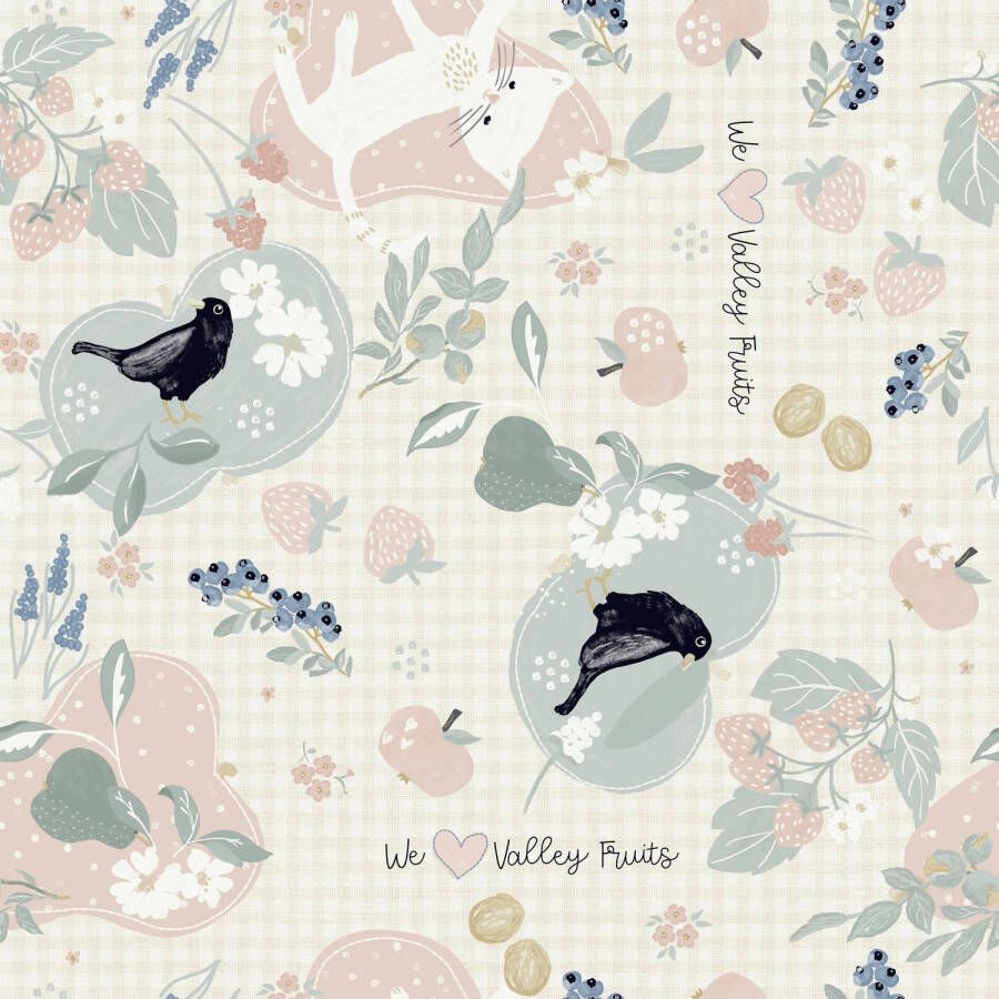 Wicotex -Tafelzeil Love vogel 140x240cm-Tafelkleed Afneembaar-Afwasbaar