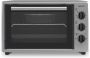 Wiggo WMO-E353(X) Vrijstaande Mini Oven 35 liter 1800 Watt Timer Grijs Tijdelijk een gratis koksmes van Villeroy & Boch ter waarde van 44 95€ bijgeleverd! - Thumbnail 2