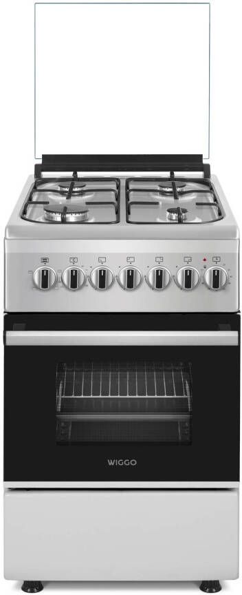 Wiggo WO-E505R(XX) Serie 5 50 cm Gasfornuis met oven Rvs