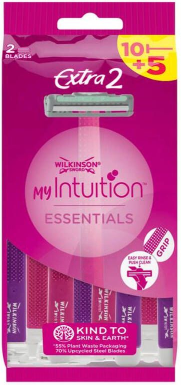 Wilkinson My Intuition Extra2 Essentials wegwerpscheermesjes voor vrouwen 15st
