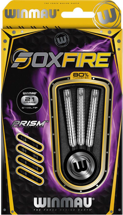 Winmau Foxfire 80% Tungsten steeltipdarts (Gewicht pijl: 0 021 kg)