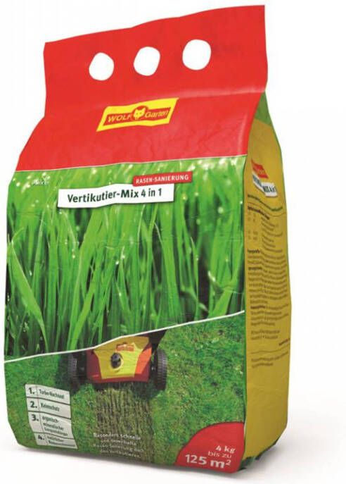 Wolf-Garten Meststof Voor Gazon Verticuteermix 4-in-1 V-mix 125