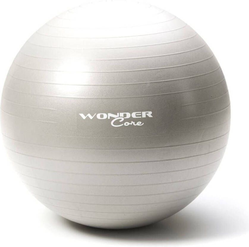 Wonder core Fitnessbal anti-barst 75 cm grijs