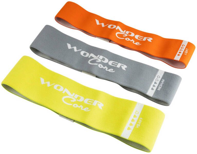 Wonder core Power Loop Bands Weerstandsbanden 3-delige set Licht Medium Zwaar