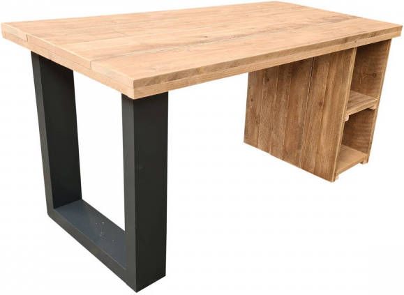 Wood4you Bureau San Diego steigerhout 150Lx70Dx75H cm antraciet