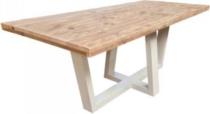Wood4you Eettafel Las Vegas Steigerhout 180lx78hx90d Cm Wit