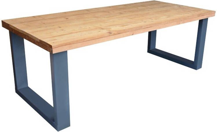 Wood4You Eettafel New England Roasted Wood Antraciet 180 90 Cm Eettafels