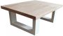 Wood4you Salontafel New England Eikenhout Wit 130lx40hx80d Cm - Thumbnail 1