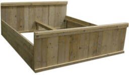 Wood4you tweepersoonsbed Jorg 166Bx212Lx90H steigerhout