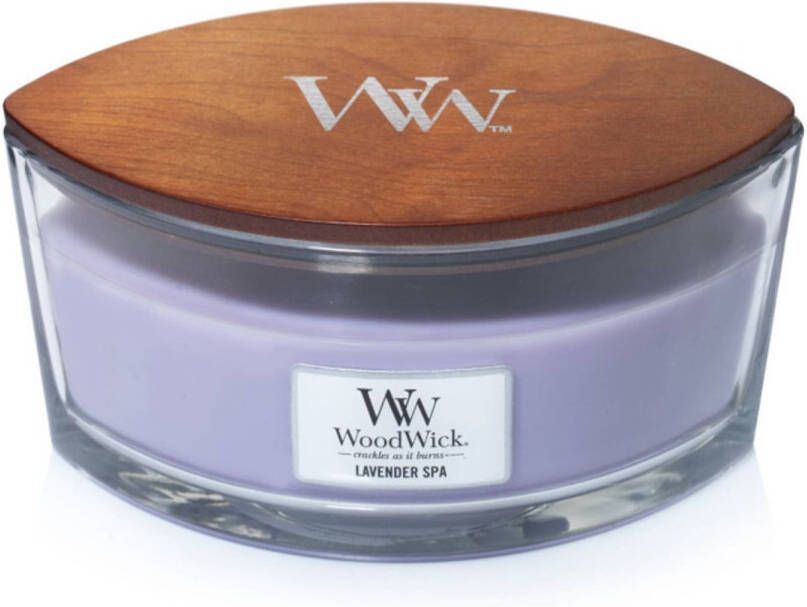 Woodwick Geurkaars Ellipse Lavender Spa 9 cm 19 cm