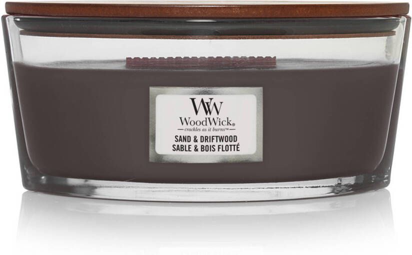 Woodwick Geurkaars Ellipse Sand & Driftwood 9 cm 19 cm