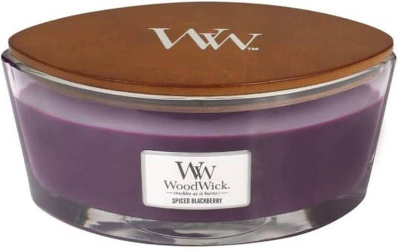 Woodwick Geurkaars Ellipse Spiced Blackberry 9 cm 19 cm