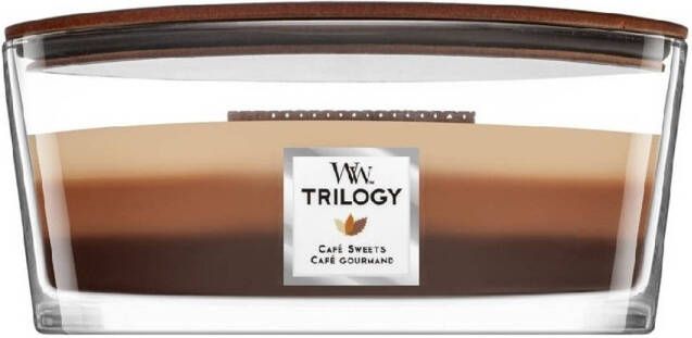 Woodwick Geurkaars Ellipse Trilogy Café Sweets 9 cm 19 cm