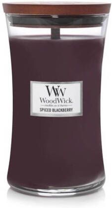 Woodwick Geurkaars Large Spiced Blackberry 18 cm ø 10 cm