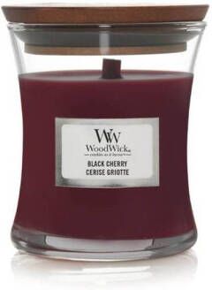 Woodwick Geurkaars Medium Black Cherry 11 cm ø 10 cm