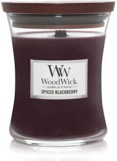 Woodwick Geurkaars Medium Spiced Blackberry 11 cm ø 10 cm