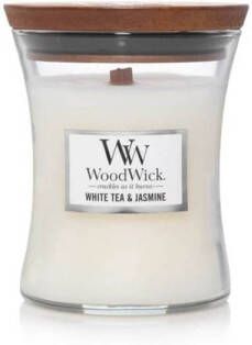 Woodwick Geurkaars Medium White Tea & Jasmine 11 cm ø 10 cm
