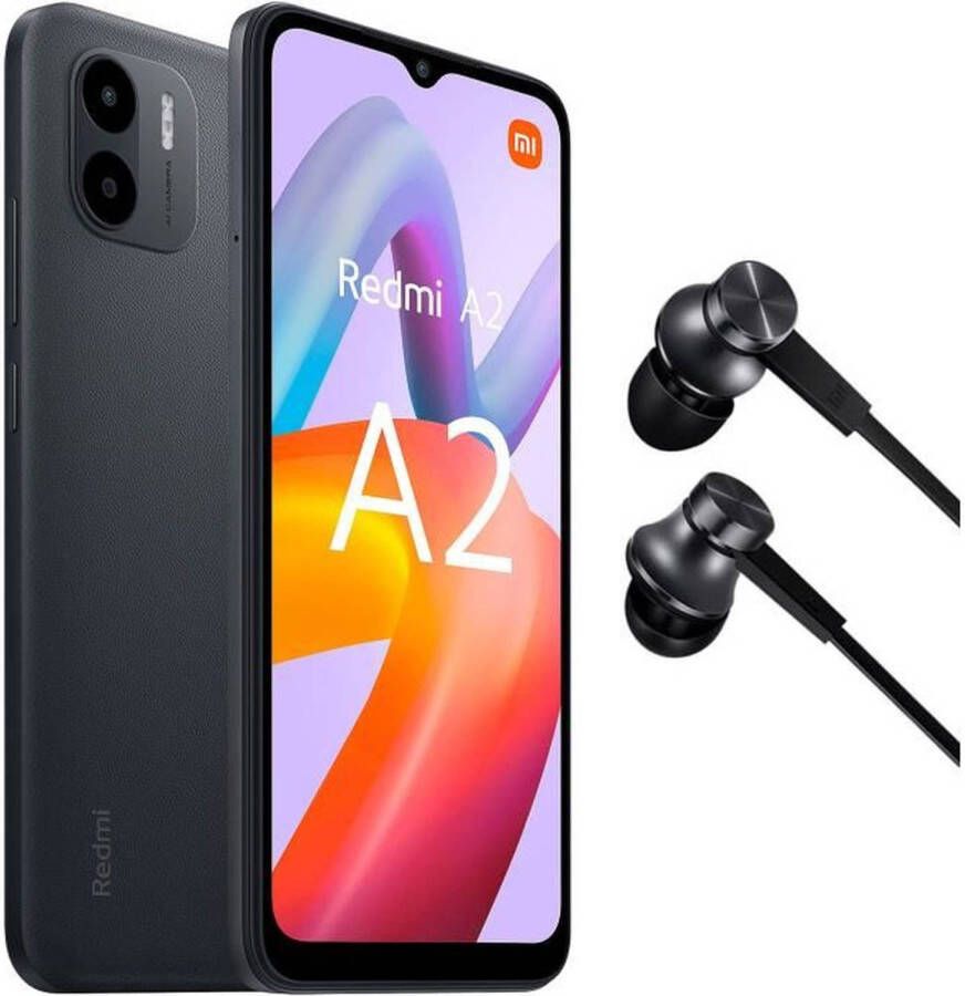 Xiaomi Redmi A2 32GB Zwart + Mi in-ear hoofdtelefoon basic zwart