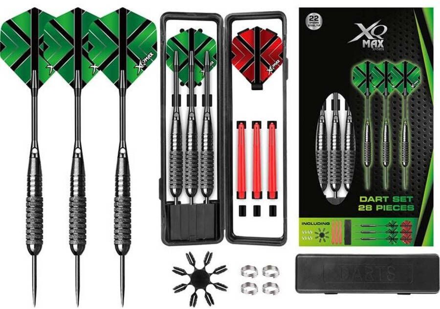 XQ Max Dartset 3x 22 gram Steeltip 28pcs