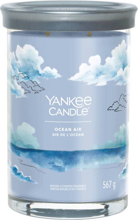 Yankee Candle Geurkaars Large Tumbler met 2 lonten Ocean Air 15 cm ø 10 cm