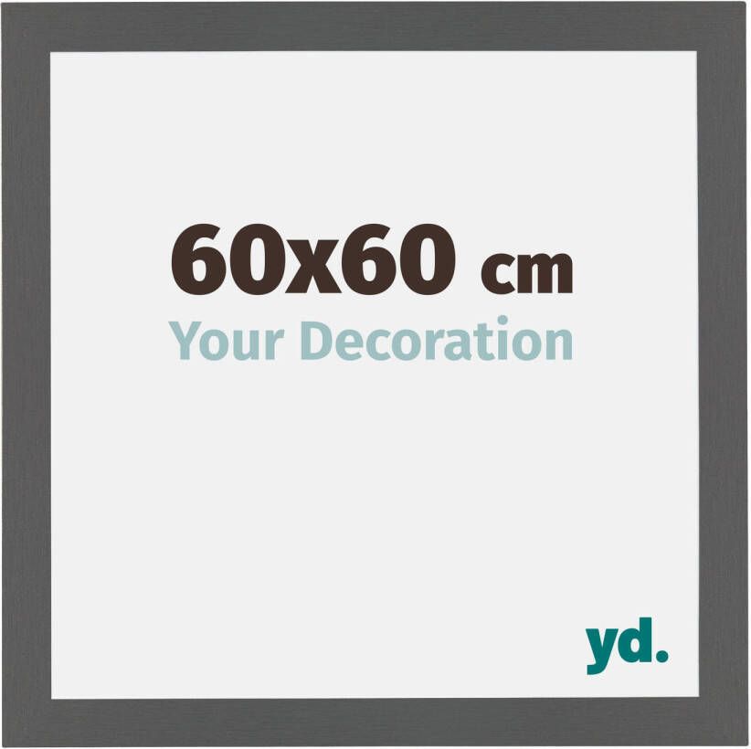 Your Decoration Fotolijst 60x60cm Antraciet MDF Mura