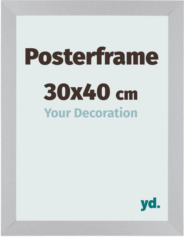 Your Decoration Posterlijst 30x40cm Zilver MDF Parma
