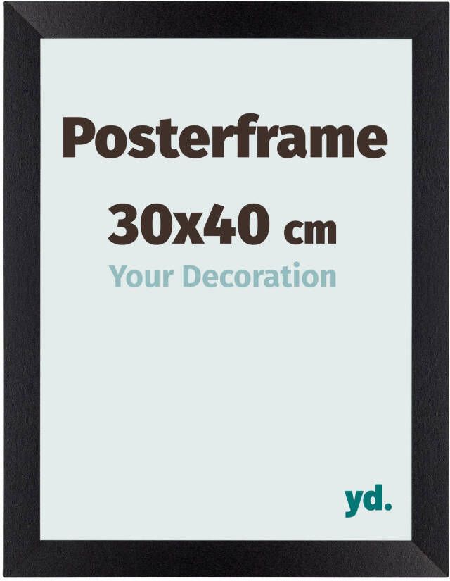 Your Decoration Posterlijst 30x40cm Zwart Mat MDF Parma
