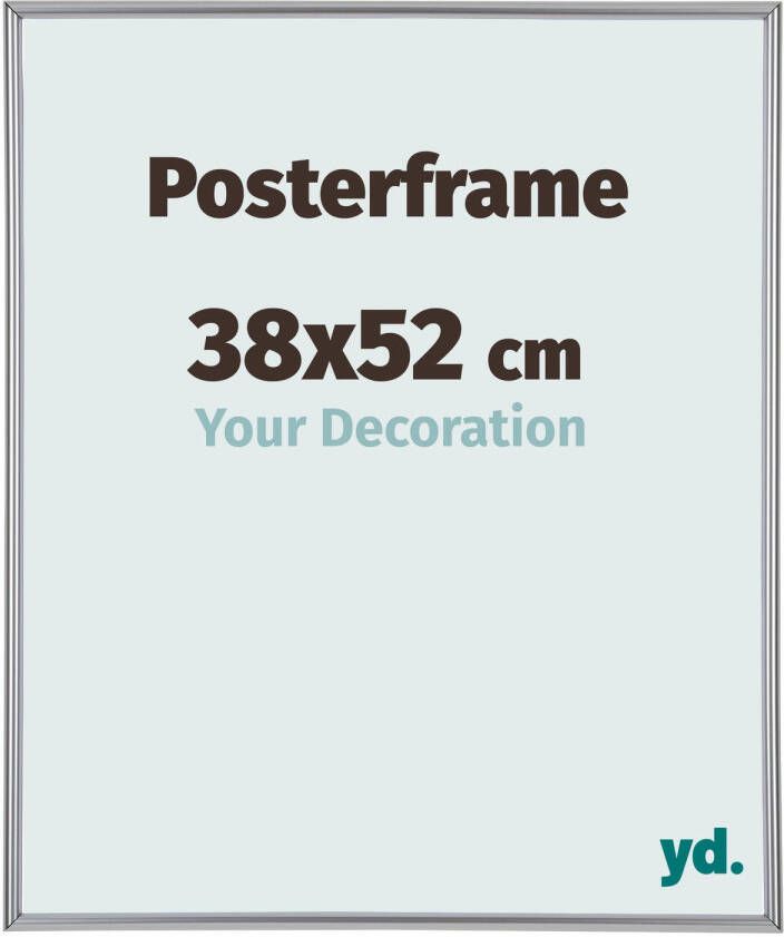 Your Decoration Posterlijst 38x52cm Zilver Hoogglans Kunststof Paris