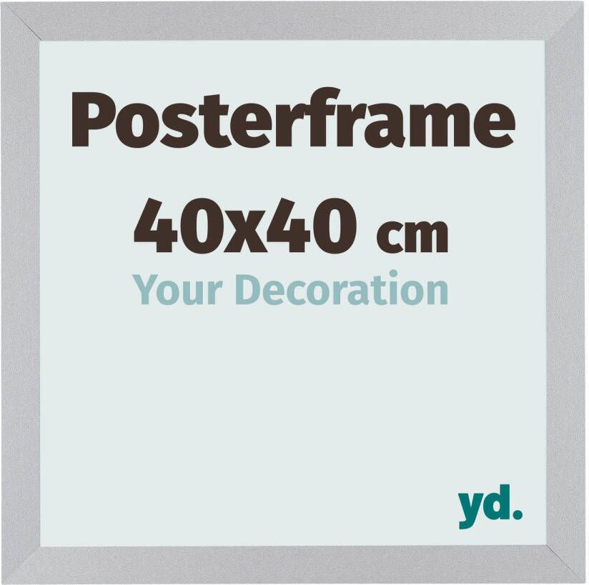 Your Decoration Posterlijst 40x40cm Zilver Mat MDF Parma