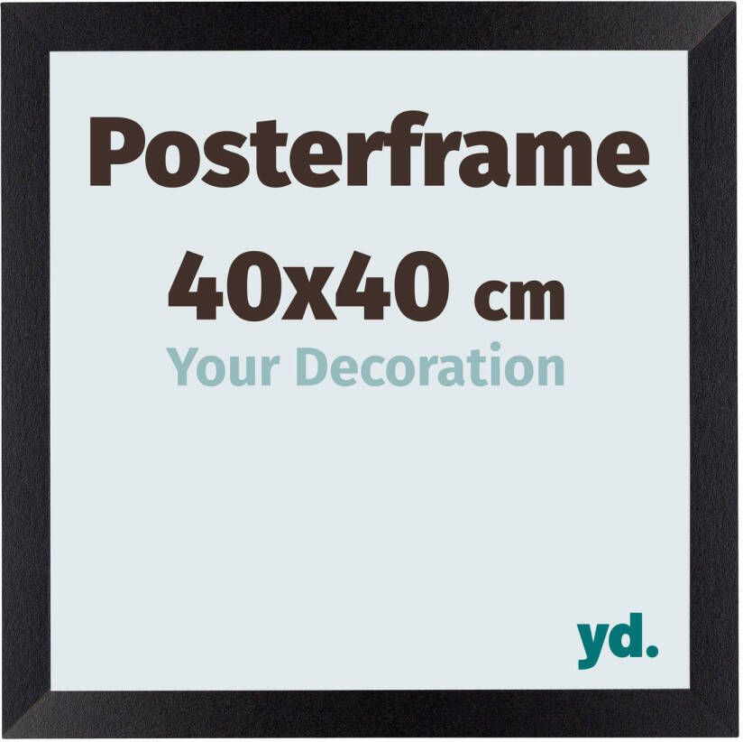 Your Decoration Posterlijst 40x40cm Zwart Mat MDF Parma