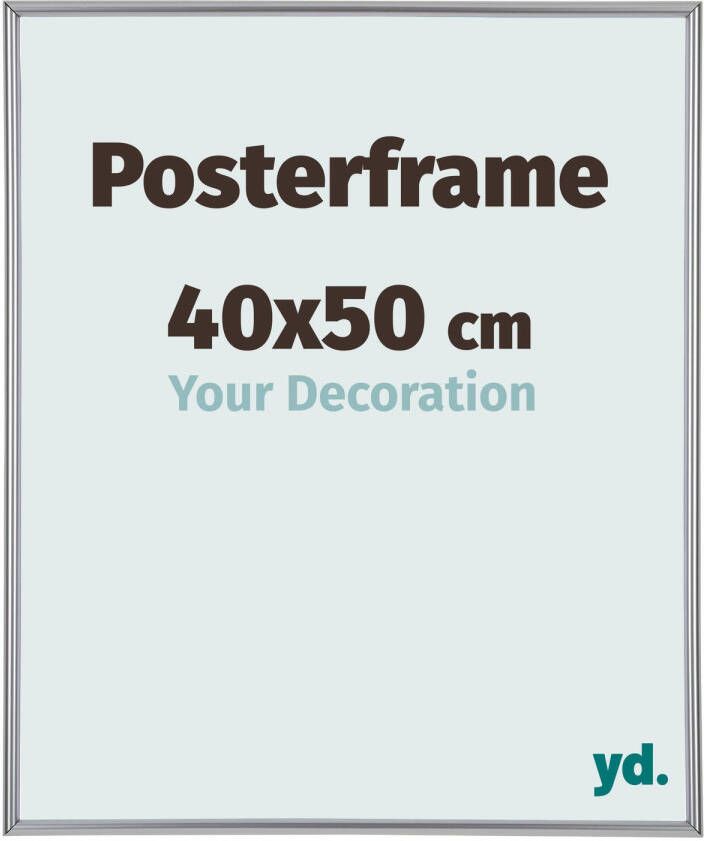 Your Decoration Posterlijst 40x50cm Zilver Kunststof Paris