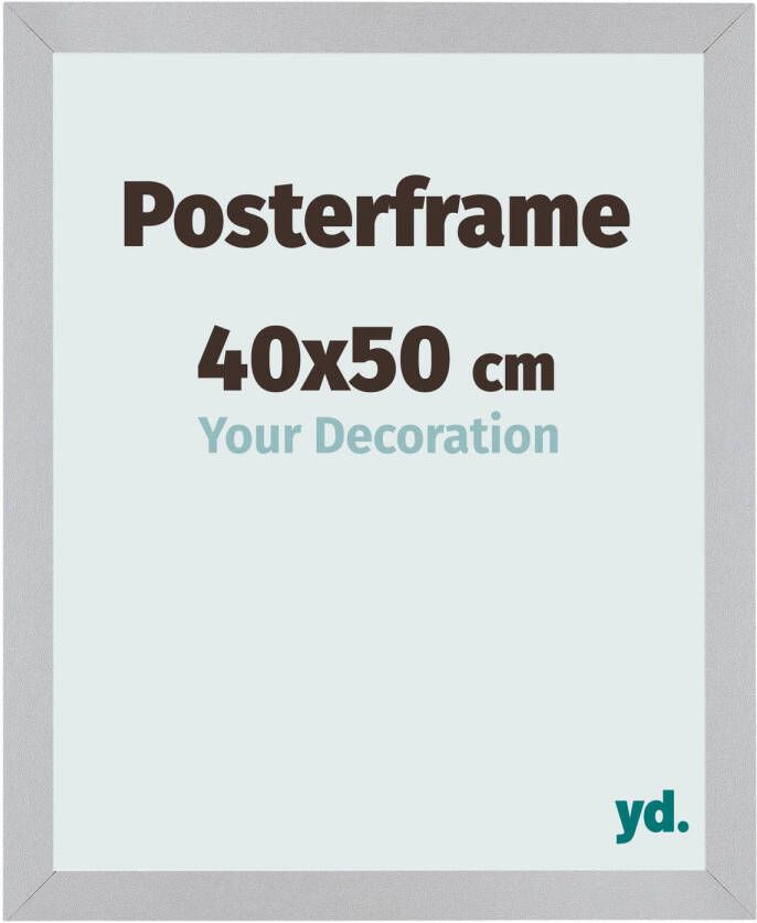 Your Decoration Posterlijst 40x50cm Zilver MDF Parma