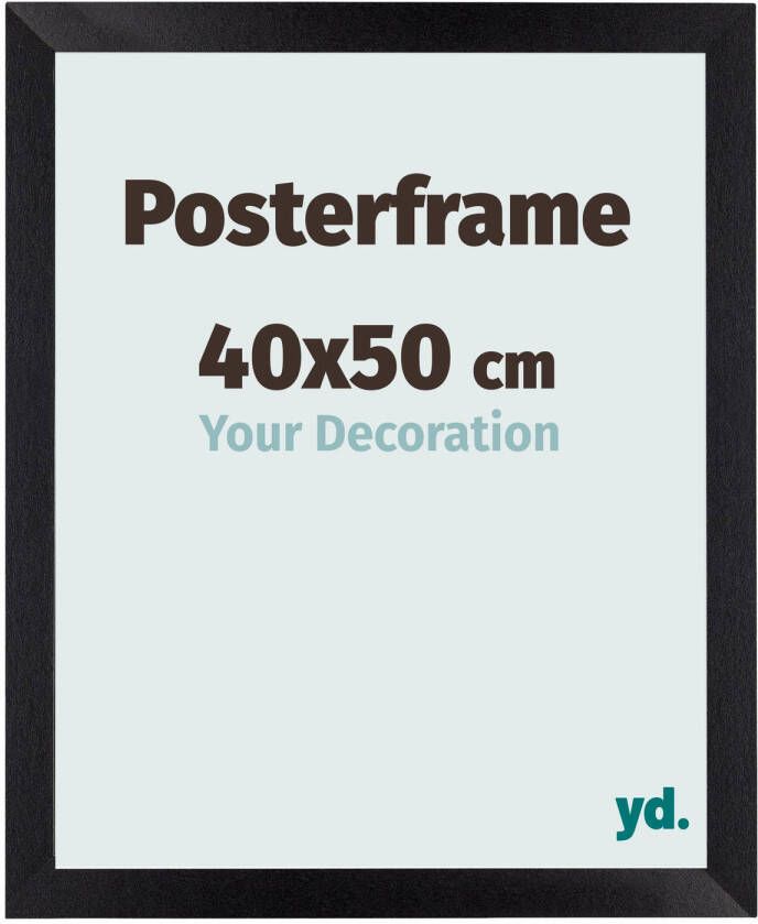 Your Decoration Posterlijst 40x50cm Zwart Mat MDF Parma