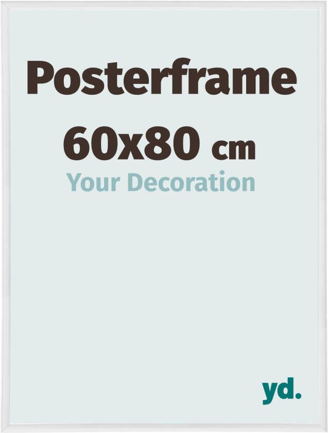 Your Decoration Posterlijst 60x80cm Wit Hoogglans Kunststof Paris