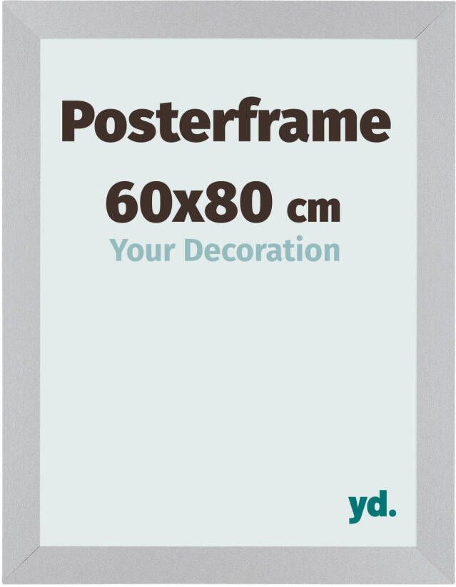 Your Decoration Posterlijst 60x80cm Zilver MDF Parma