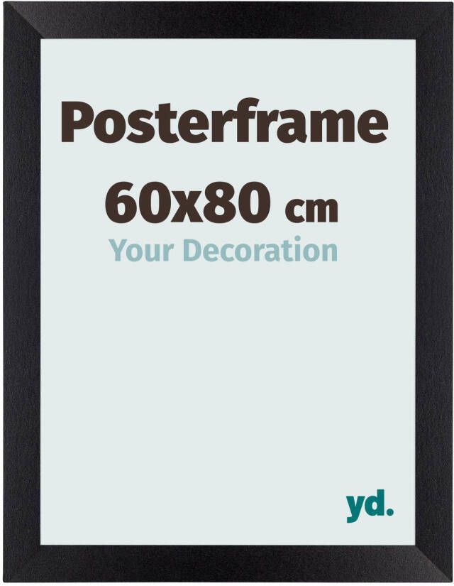 Your Decoration Posterlijst 60x80cm Zwart Mat MDF Parma