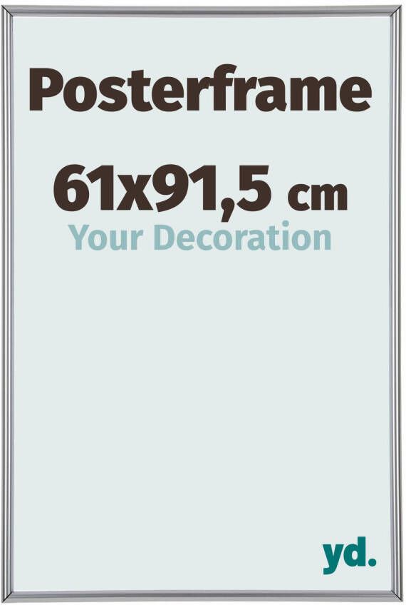 Your Decoration Posterlijst 61x91 5cm Zilver Hoogglans Kunststof Paris