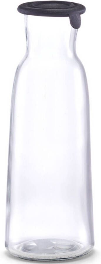 Zeller 1x Glazen karaffen met dop 1 liter Karaffen