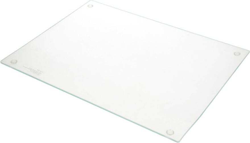 Zeller 2x Glazen snij serveerplanken 30 x 40 cm Snijplanken