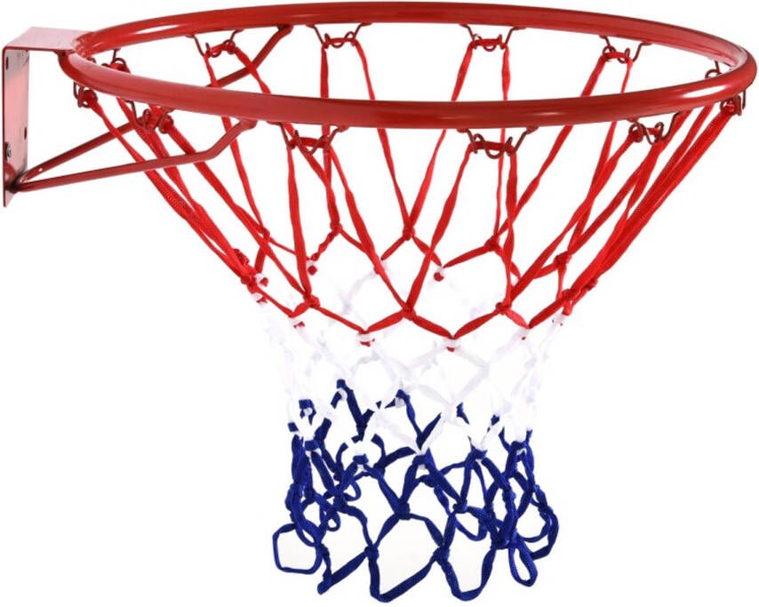 Zenzee Basketbalring Basketball Basketbal ring Basketbalnet Basketballen Rood blauw wit Doorsnede 46 cm