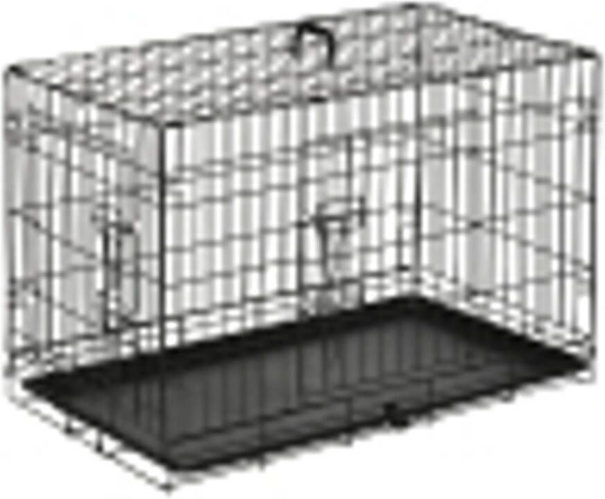 Zenzee Hondenbench inklapbaar Bench Opvouwbaar Transportbox Zwart M 76 x 46 x 52 cm