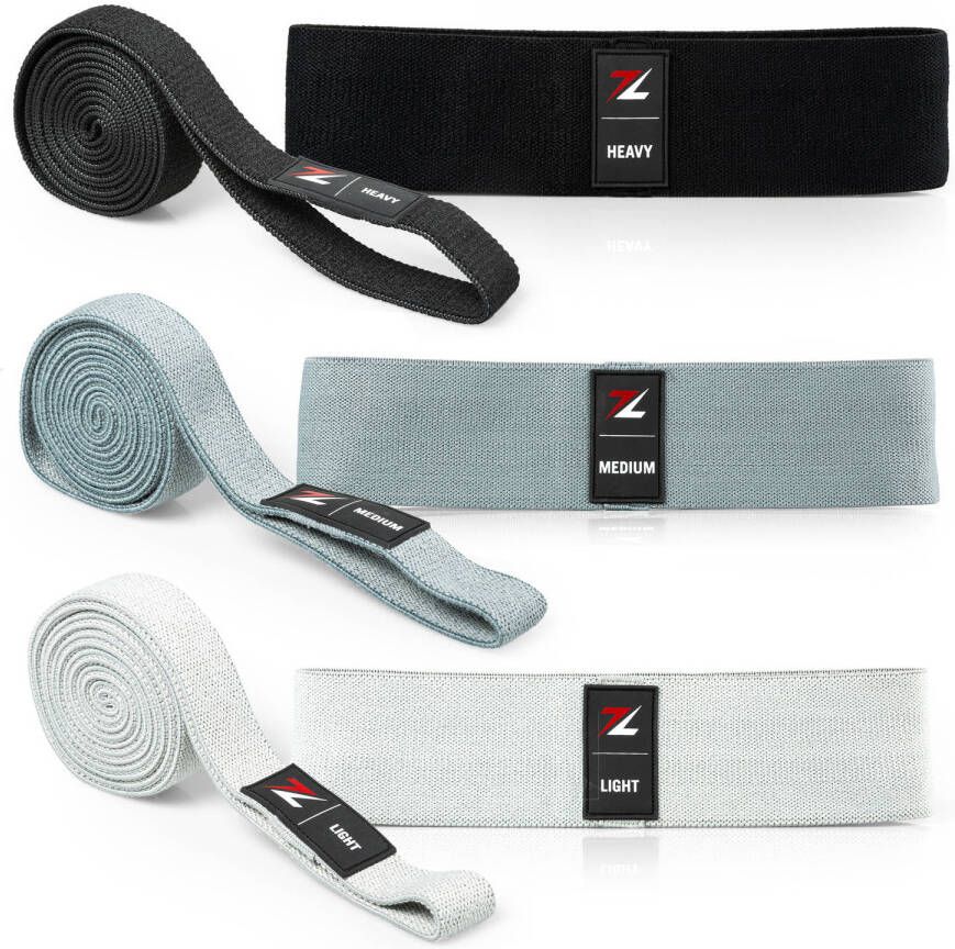 ZEUZ 6 Stuks Premium Weerstandsbanden Set Resistance Band Weerstand Fitness Elastiek Power Stretch Band