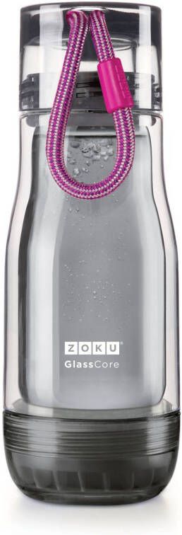 Zoku Hydration Active 325ml drinkbeker (Kleur: grijs turquoise)