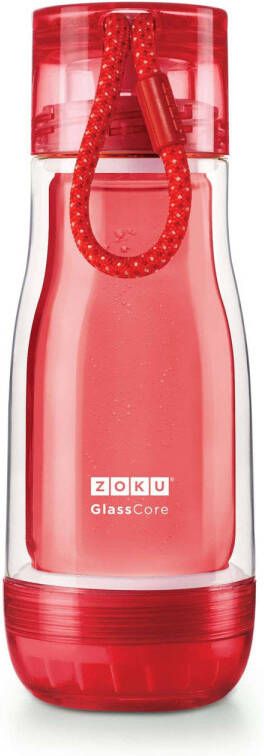 Zoku Hydration Everyday 325ml drinkbeker (Kleur: rood)