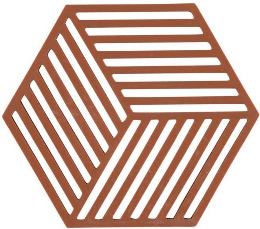 Zone Denmark Pannenonderzetter Hexagon Terracotta 16 x 14 cm