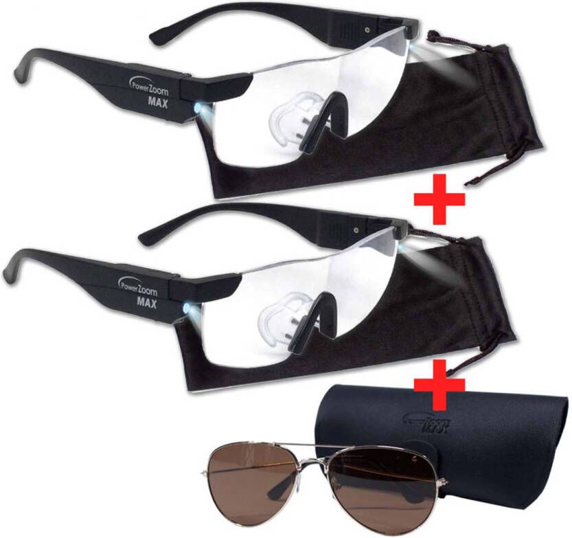 Zoom Power Max Glasses Vergrootbril 3-pack